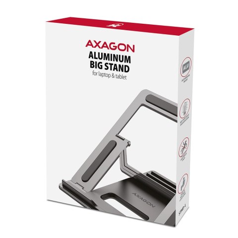 AXAGON | Notebook stand STND-L | Height adjustment | 10-16 " | Black