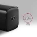 AXAGON Wallcharger 1x port USB-C, PD3.0/PPS/QC4+/AFC/FCP/Apple, 20W | ACU-PD20