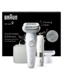 Braun Epilator | SES9-341 Silk-épil 9 | Operating time (max) 50 min | Number of power levels 2 | Wet & Dry | White