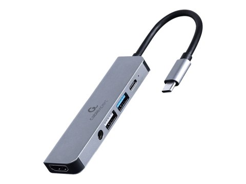 Cablexpert USB Type-C 5-in-1 multi-port adapter (Hub + HDMI + PD + stereo audio) | A-CM-COMBO5-02
