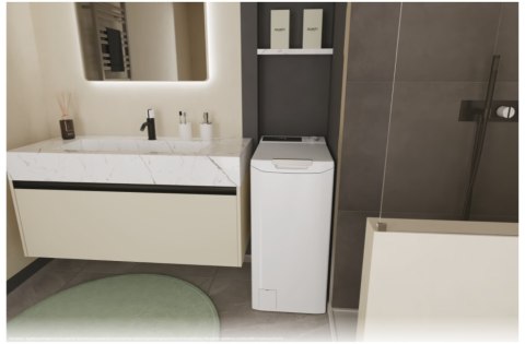 Candy Washing Machine | TCA284TM5-S | Energy efficiency class A | Top loading | Washing capacity 8 kg | 1200 RPM | Depth 60 cm |