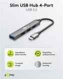 Goobay Slim 4-Port USB Hub, USB-C to USB-A, 5 Gbit/s | 74457