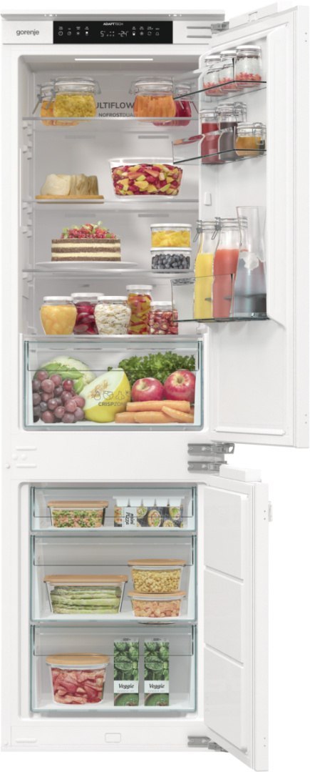 Gorenje Refrigerator | NRKI517E42 | Energy efficiency class E | Built-in | Combi | Height 177.2 cm | No Frost system | Fridge ne
