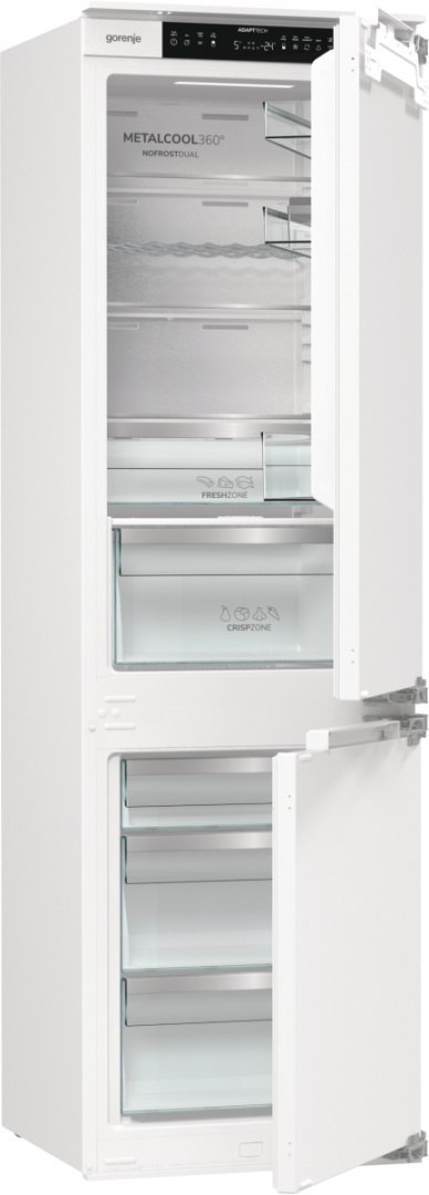 Gorenje Refrigerator | NRKI517E82WF | Energy efficiency class E | Built-in | Combi | Height 177.2 cm | No Frost system | Fridge 