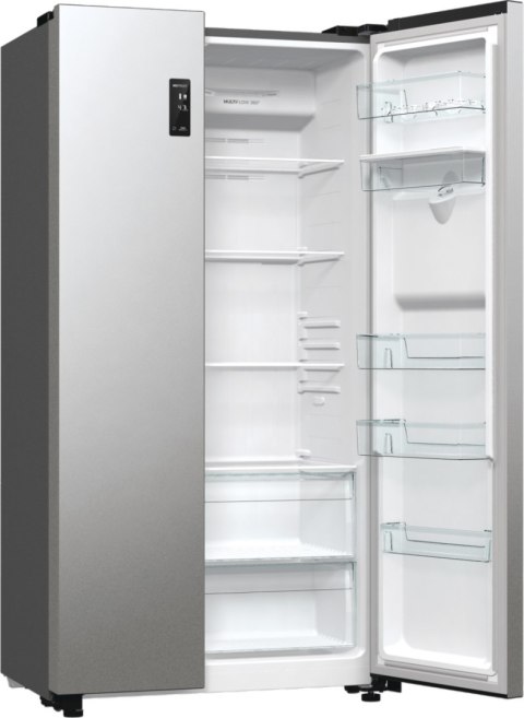 Gorenje Refrigerator | NRR9185EAXLWD | Energy efficiency class E | Free standing | Side by side | Height 178.6 cm | No Frost sys