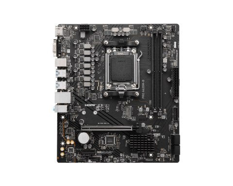 MSI PRO A620M-B | Gniazdo procesora Socket AM5 | Typ chipsetu AMD A620 | Obsługiwana technologia pamięci RAM DDR5 SDRAM