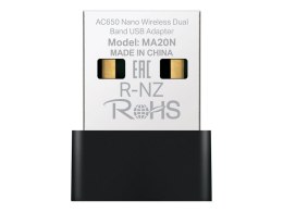 Mercusys MA20N AC650 Nano Wireless Dual Band USB Adapter