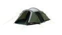 Outwell Earth 4 Plus Four Room Tunnel Tent for 4 Persons, Green | Outwell