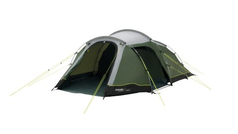 Outwell Earth 4 Plus Four Room Tunnel Tent for 4 Persons, Green | Outwell