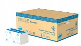 VELVET CARE Ręcznik papierowy ZZ biały celuloza 3000 sztuk 2-warstwowy