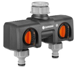 2 kanalų vandens skirstytuvas su sklendėmis GARDENA 08193-24 | Gardena