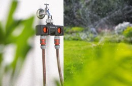 2 kanalų vandens skirstytuvas su sklendėmis GARDENA 08193-24 | Gardena
