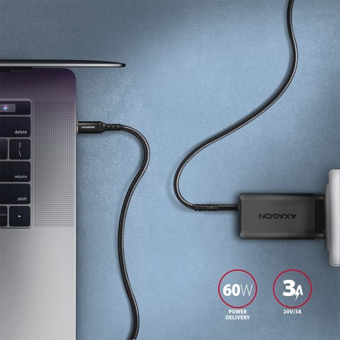 AXAGON Data and charging cable, 1.5 m | BUCM-CM15AB | USB Type C to USB Type C