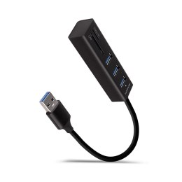 AXAGON SuperSpeed USB-A Hub and Card Reader | HMA-CR3A