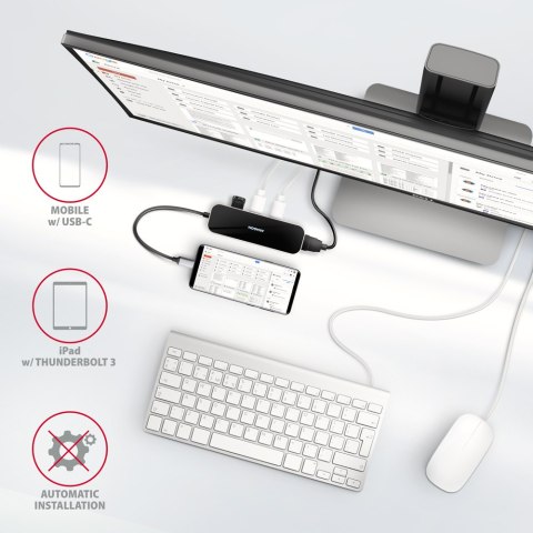 AXAGON SuperSpeed USB-C Combo 6in1 Hub | HMC-6H4A