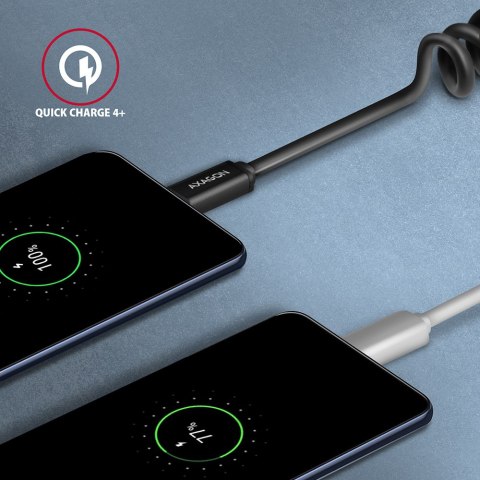 AXAGON Twister Cable, 0.6 m | BUCM-CM10TB | USB Type C to USB Type C