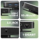 AXAGON USB-C 10Gbps UFO 9in1 Hub | HMC-UFO