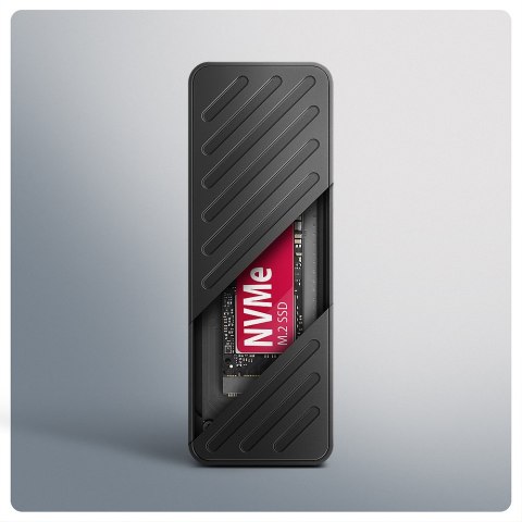 AXAGON USB-C 20Gbps - M.2 NVMe SSD ARMORED Box | EEM2-20G