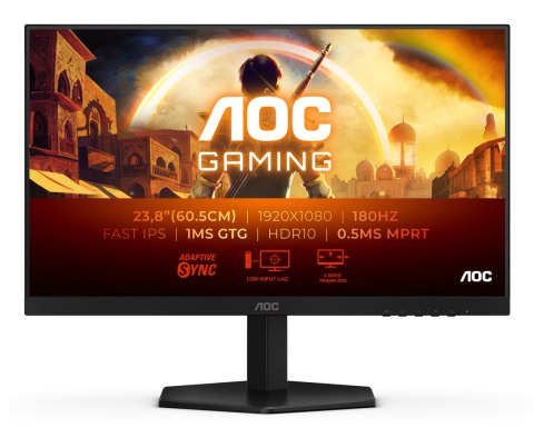 AOC 24G42E | 24 " | IPS | FHD | 16:9 | 180 Hz | 1 ms | 1920 x 1080 pixels | 300 cd/m² | HDMI ports quantity 1 | Black