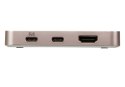 Aten | USB-C 4K Ultra Mini Dock z Power Pass-through | Porty Ethernet LAN (RJ-45) | Porty VGA (D-Sub) w ilości | Porty USB 3.0 (