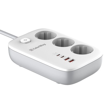 ColorWay Power Socket | CW-CHE34PDW