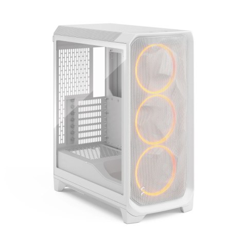 Fractal Design Meshify 3 | White RGB TG Clear Tint | Mid-Tower | Power supply included No | ATX