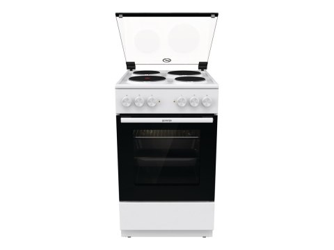 Gorenje Cooker | GE5A21WH | Hob type Electric | Oven type Electric | White | Width 50 cm | Grilling | Depth 59.4 cm | 68 L