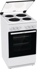 Gorenje Cooker | GE5A21WH | Hob type Electric | Oven type Electric | White | Width 50 cm | Grilling | Depth 59.4 cm | 68 L