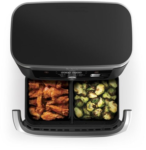 NINJA | Double Air Fryer | AF500EU Foodi FlexDrawer | Power 2470 W | Capacity 10.4 L | Black