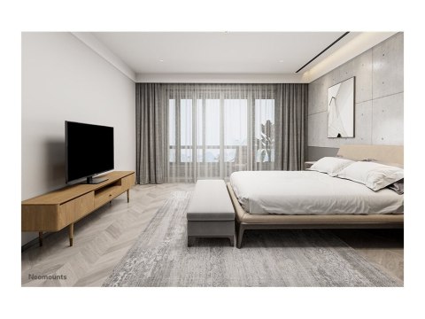 Neomounts DS45-430BL12 TV stand 1 screen - 23-43" - 0-40 kg - VESA 100x100-200x200 - height adjustment 10 cm - 70° swivel - blac