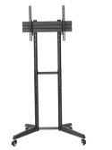 Neomounts FL50-540BL1 TV trolley - 37-70" - max 50 kg - manual h 128,5-145 cm - VESA 100x100-600x400 - black
