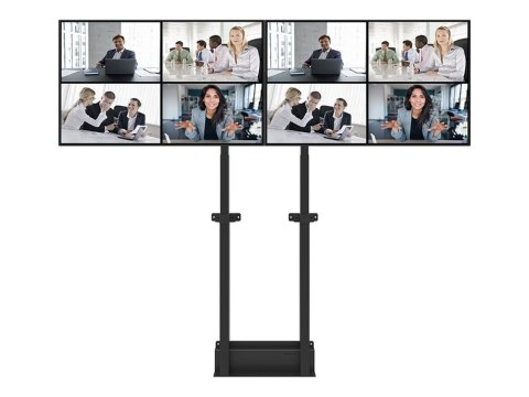 Neomounts MOVE ADM-875BL2 Screen adapter from 1 to 2 screens - 42-65" - max 40 kg/screen - VESA 100x100-800x400 - lockable (excl