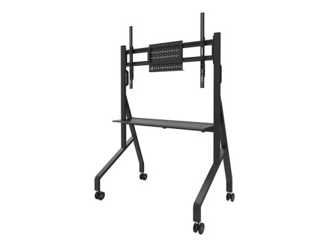Neomounts MOVE Go FL50-525BL1 TV trolley - 55-86" - max 76 kg - manual h 106-136 cm - VESA 100x100-900x600 - incl. hardware shel