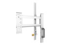 Neomounts MOVE Go FL50-525WH1 TV trolley - 55-86" - max 76 kg - manual h 106-136 cm - VESA 100x100-900x600 - incl. hardware shel