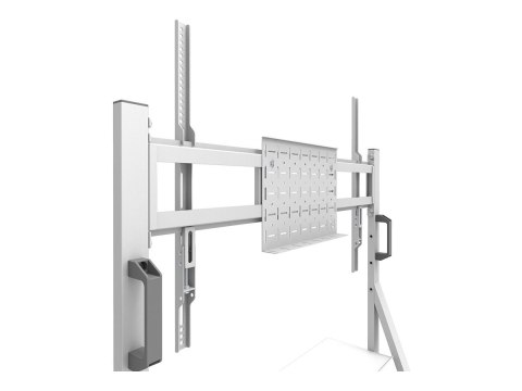 Neomounts MOVE Go FL50-525WH1 TV trolley - 55-86" - max 76 kg - manual h 106-136 cm - VESA 100x100-900x600 - incl. hardware shel