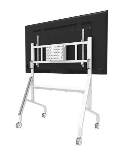 Neomounts MOVE Go XL FL50-575WH1 TV trolley - 65-110" - max 125 kg - manual h 129-139 cm - VESA 100x100-1100x600 - incl. hardwar