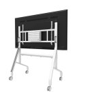 Neomounts MOVE Go XL FL50-575WH1 TV trolley - 65-110" - max 125 kg - manual h 129-139 cm - VESA 100x100-1100x600 - incl. hardwar