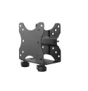 Neomounts NM-TC100BLACK Mini PC/NUC/Thin client holder - max 5 kg - VESA 50x50-100x100 - w 1,7-7 cm - universal - black
