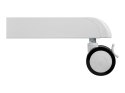 Neomounts NS-M1250WHITE TV trolley - 37-70" - max 70 kg - VESA 200x200-600x400 - 90° rotatable - incl. hardware shelf - white