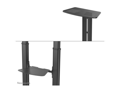 Neomounts PLASMA-M1950E TV trolley - 60-100" - max 100 kg - manual h 134-166 cm - VESA 200x200-1000x600 - incl. cam/hardware she