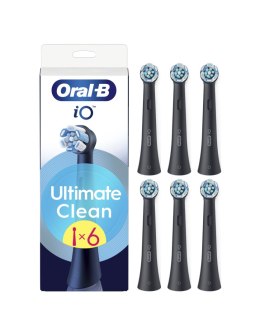 Oral-B Replaceable toothbrush heads | iO UltimateClean | Heads | For adults | Number of brush heads included 6 | Black