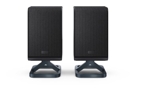 Sharp HT-SPR52021(BK) Q Soundbar 2.0.2 Wireless Rear Surround Speakers, Black | Sharp