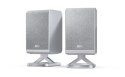Sharp HT-SPR52021(SL) Q Soundbar 2.0.2 Wireless Rear Surround Speakers, Silver | Sharp