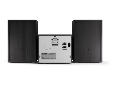 Sharp XL-B512(BK) Mikrosystem Hi-Fi, CD/FM/USB/Bluetooth v5.0, 45W, czarny Sharp | Mikrosystem Hi-Fi | XL-B512(BK) | Port USB | 