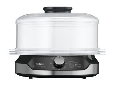 TEFAL Food Steamer VC204810 Ultracompact Black 800 W Capacity 9 L Number of baskets 3