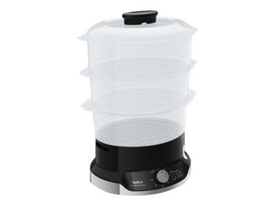 TEFAL Food Steamer VC204810 Ultracompact Black 800 W Capacity 9 L Number of baskets 3