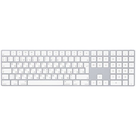 Apple | Klawiatura Magic Keyboard z klawiaturą numeryczną | Standardowa | Bezprzewodowa | PL/RU