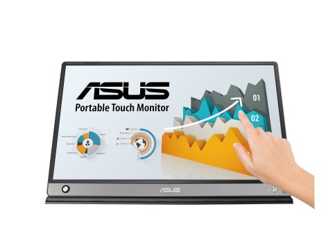 Asus | MB16AMT | 15,6 " | Ekran dotykowy | IPS | FHD | 16:9 | 5 ms | 250 cd/m² | Ciemnoszary | Porty HDMI w ilości 1 | 60 Hz