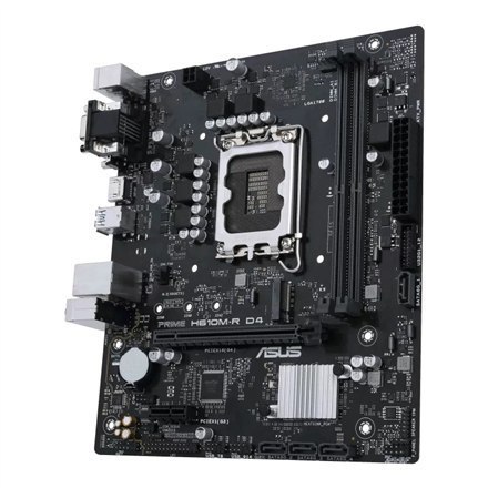 Asus | PRIME H610M-R D4-SI | Rodzina procesorów Intel | Gniazdo procesora LGA1700 | DDR4 DIMM | Gniazda pamięci 2 | Obsługiwane 