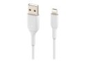 Belkin | Męski | 4-pinowy USB Typ A | Męski | Biały | Apple Lightning | 1 m